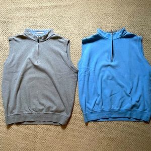 Lot of 2: Peter Millar Crown Q-Zip Vests